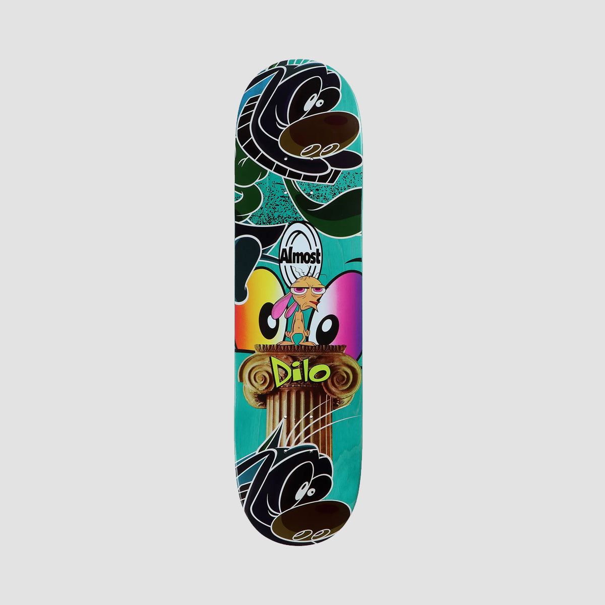 Almost Ren & Stimpy Mixed Up R7 Skateboard Deck John Dilo - 8.375"