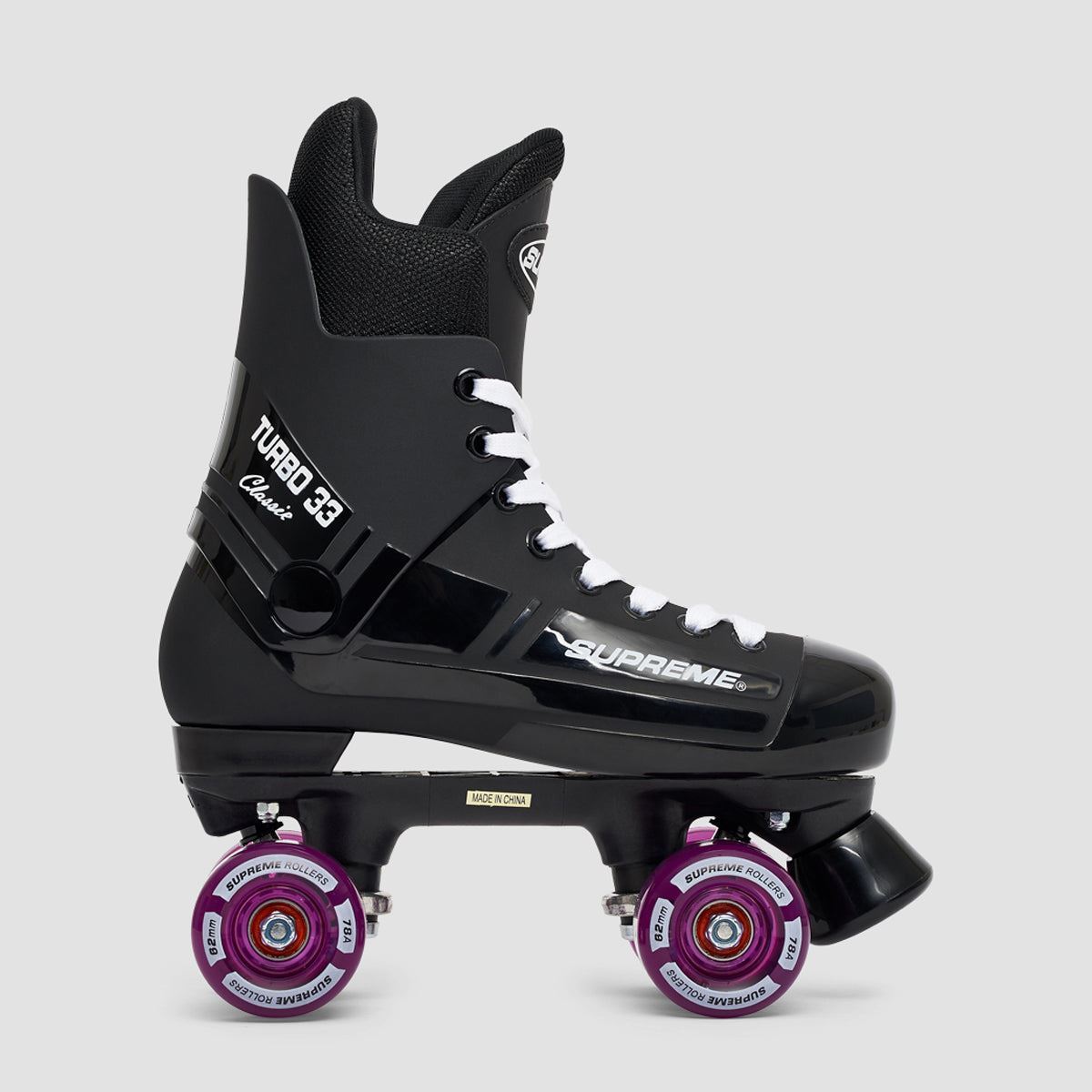 Supreme Turbo 33 Nylon Quad Skates Black/Purple