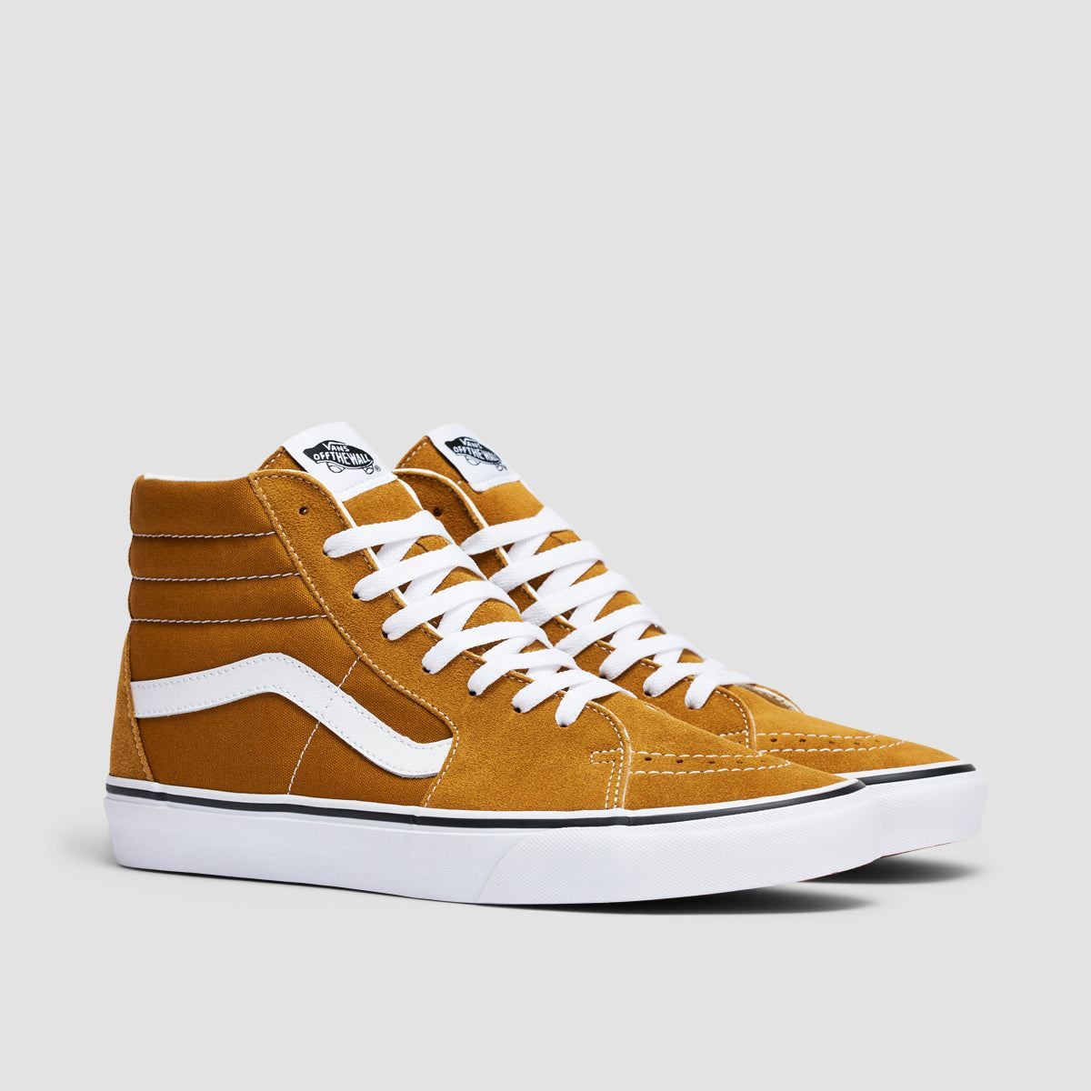 Vans SK8 Hi High Top Shoes Golden Brown 5uk Golden Brown