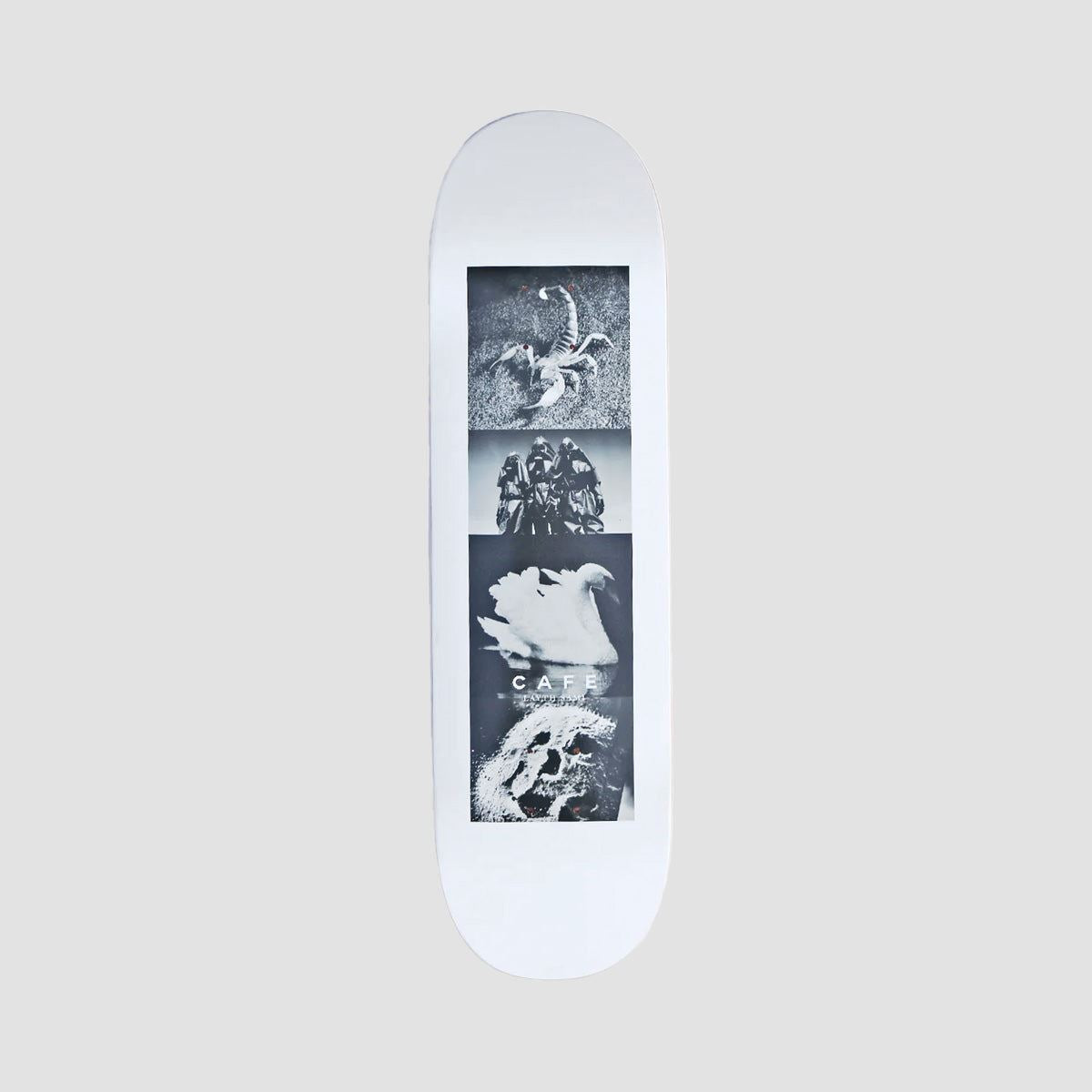 Skateboard Cafe Layth Sami Swan Skateboard Deck White - 8.75"