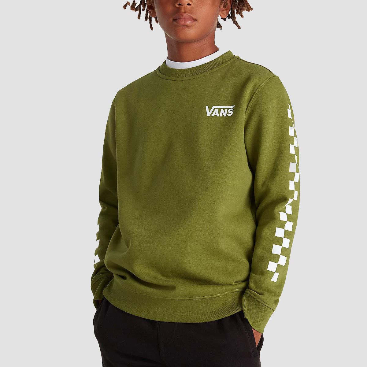 Vans Exposition Check Crew Sweatshirt Mountain View - Kids