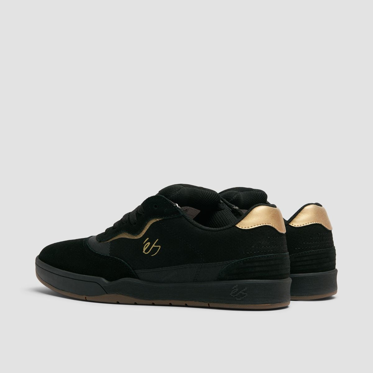 eS Melange Shoes - Black/Black/Gum