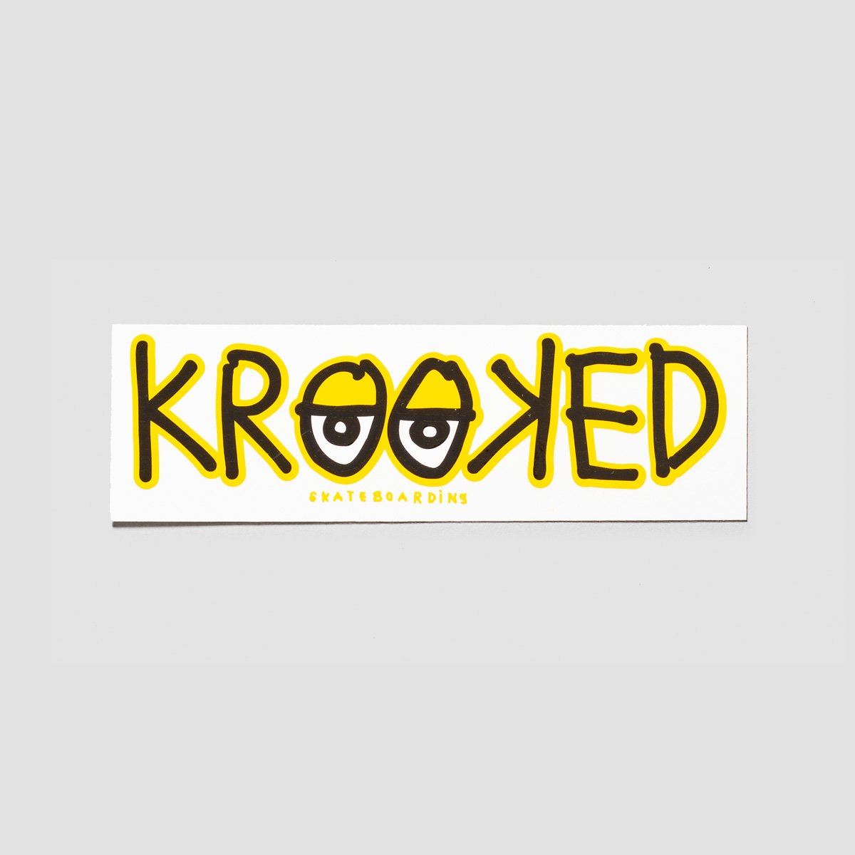 Krooked Eyes Sticker Yellow 180x60mm