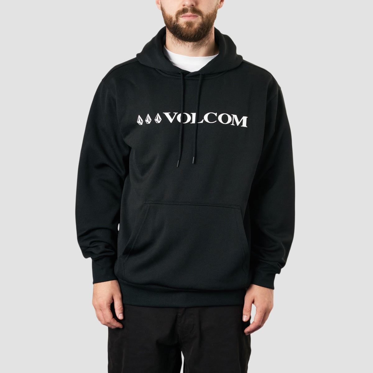 Volcom Core Hydro Pullover Snow Hoodie Black