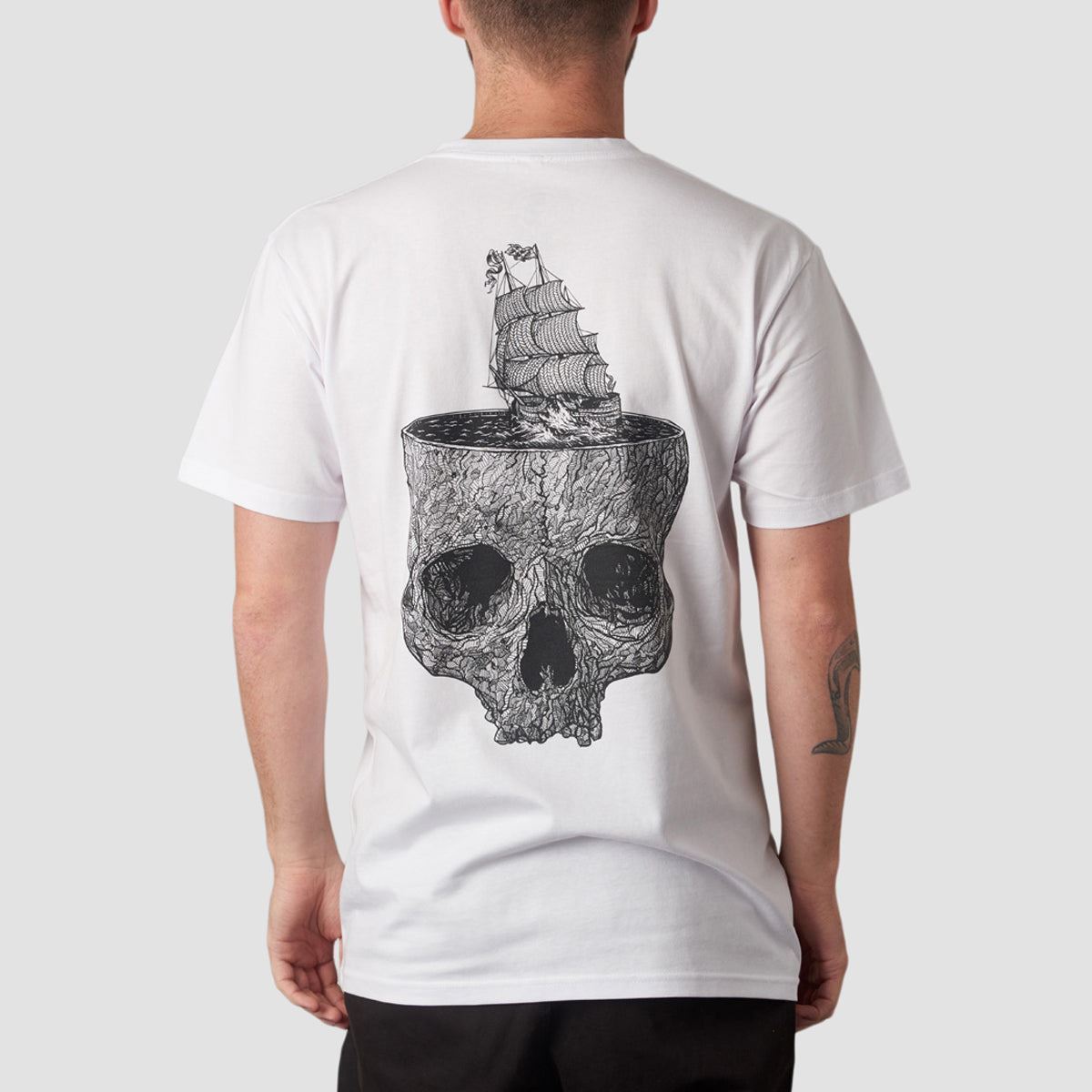 Heathen Stormy Seas T-Shirt White