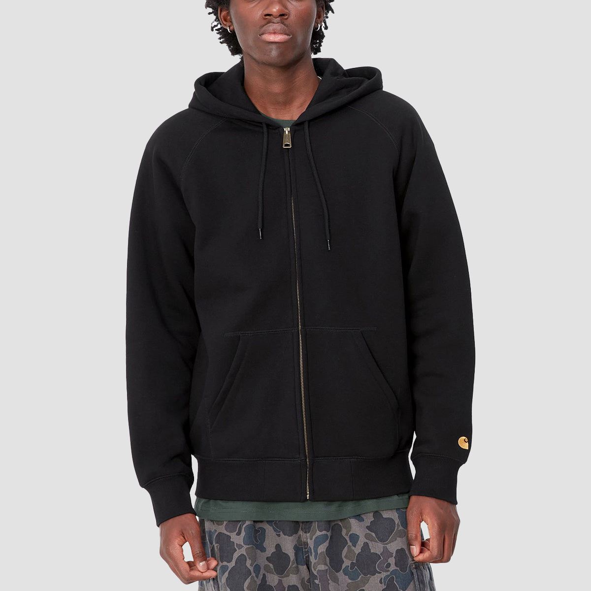 Carhartt WIP Chase Zip Hoodie Black/Gold