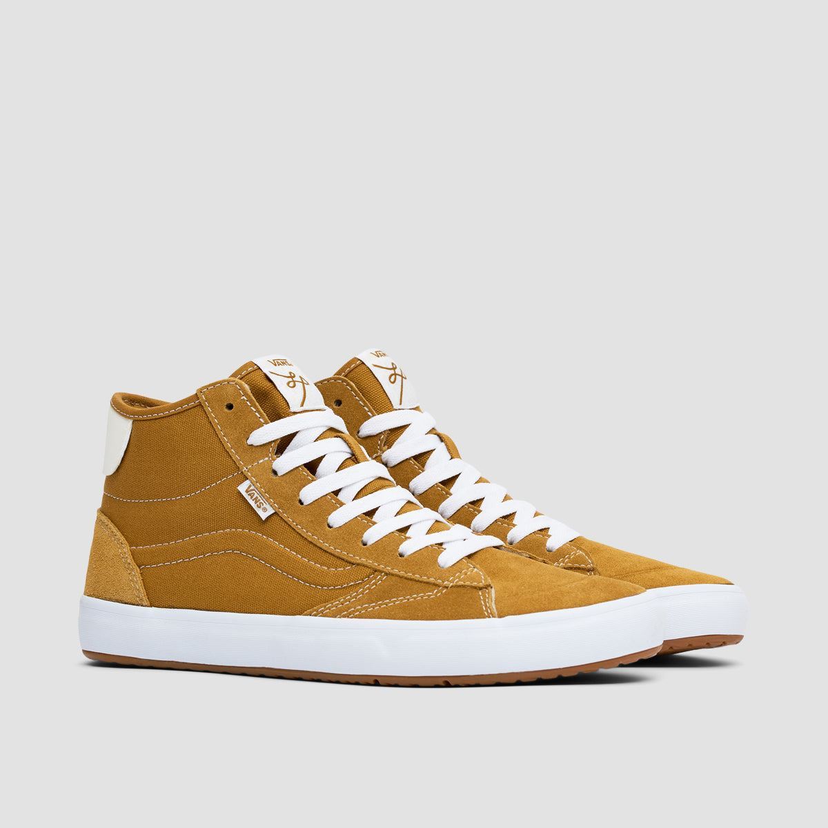 Vans The Lizzie High Top Shoes - Gold/White
