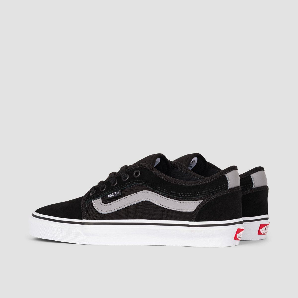 Vans Chukka Low Sidestripe Shoes - Black/Grey/White