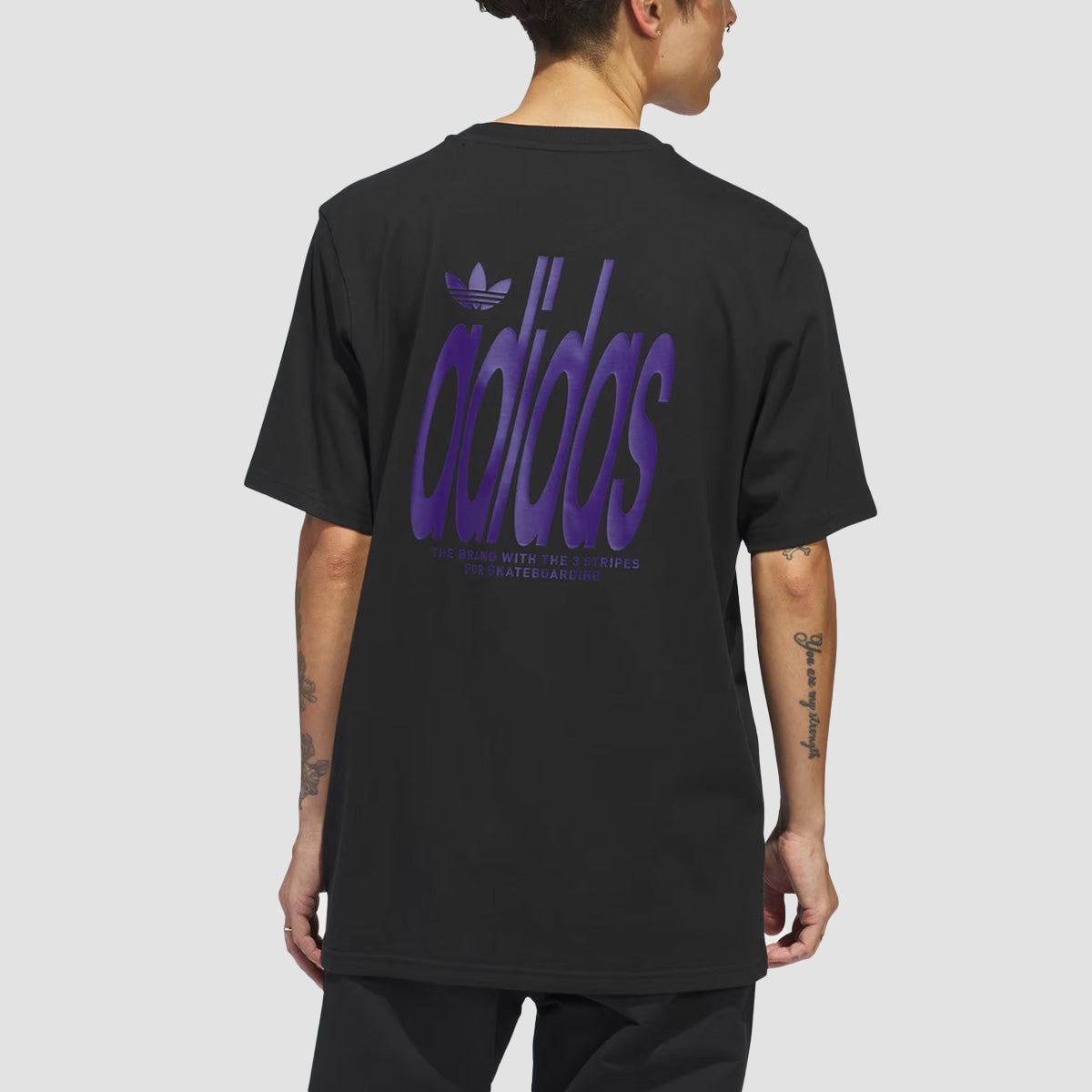 adidas 4.0 Stretch Logo T-Shirt Black/Collegiate Purple