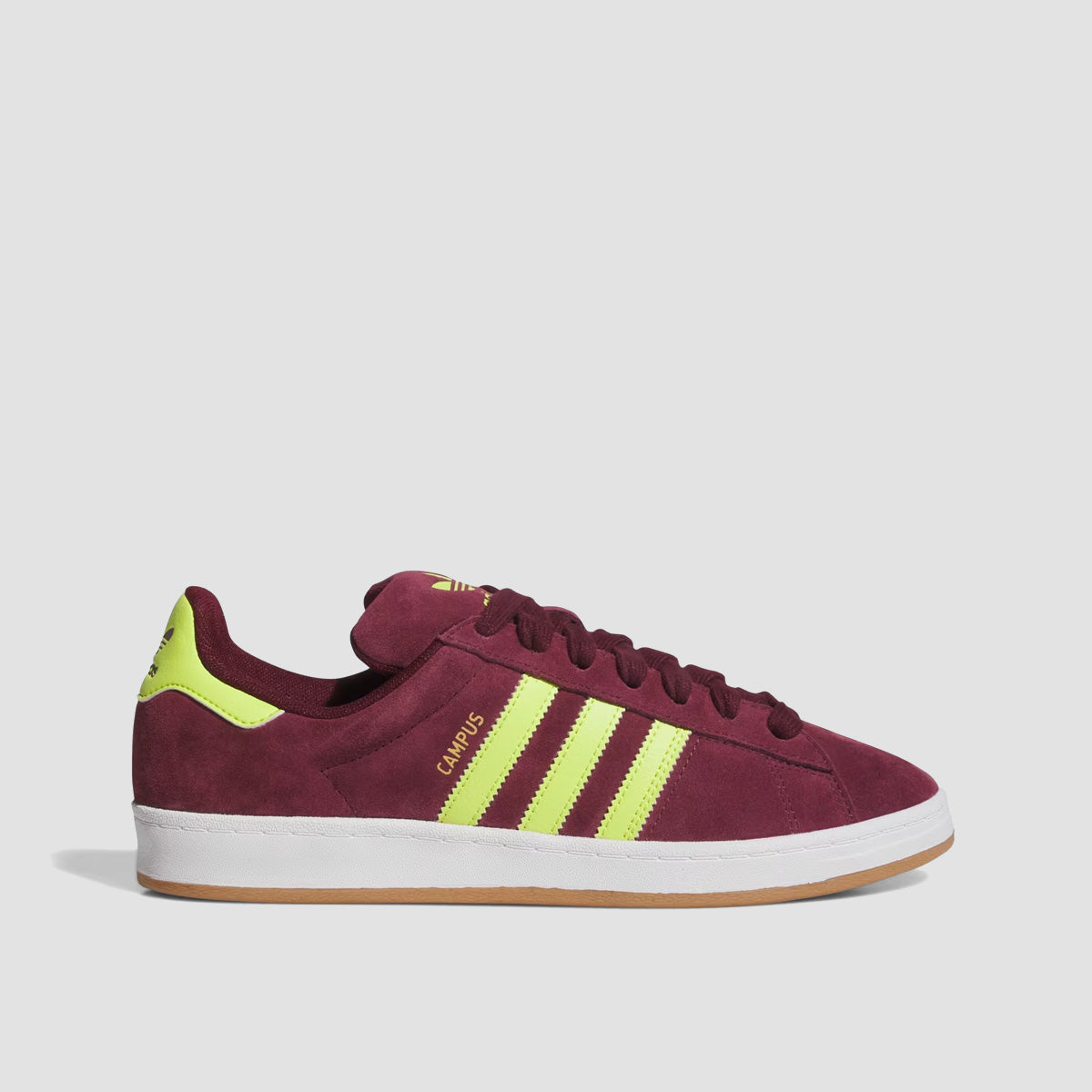 adidas Campus ADV Shoes - Maroon/Semi Solar Yellow/Ftwr White