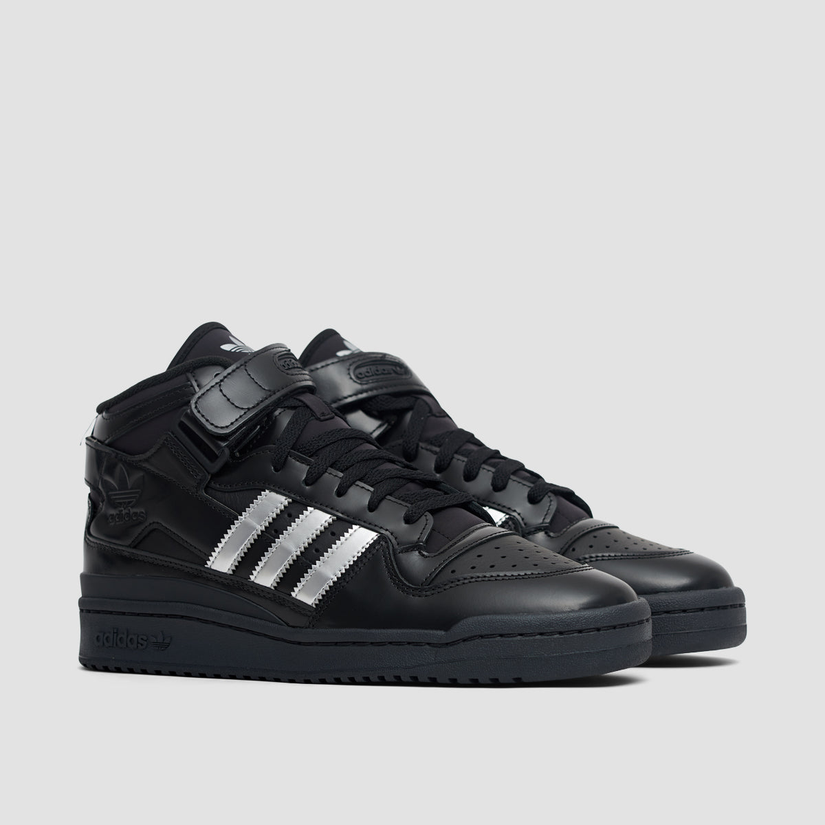 adidas Forum 84 Mid ADV X Heitor Shoes - Core Black/Silver Metallic/Core Black