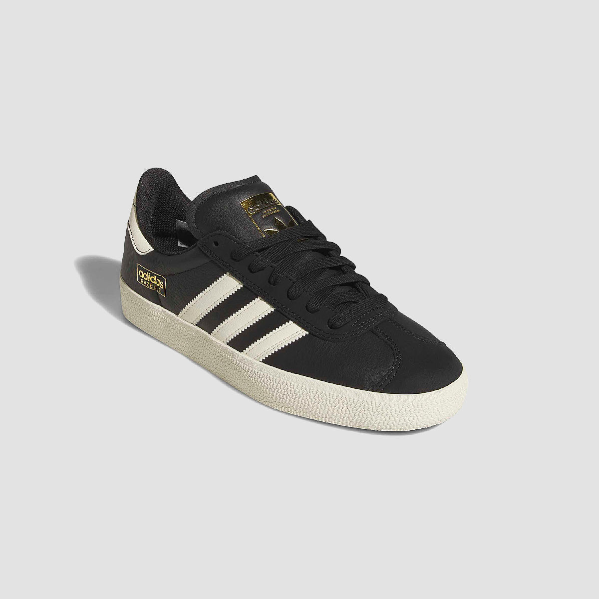 adidas Gazelle Adv Shoes - Core Black/Cream White/Gold Met.