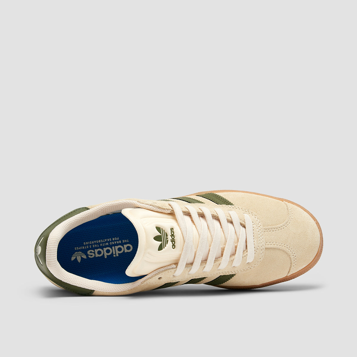 adidas Gazelle ADV Shoes - Ecru Tint/Focus Olive/Gum4