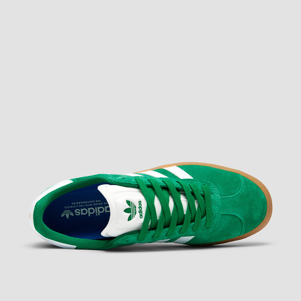 adidas Gazelle ADV Shoes - Green/Cloud White/Gold Metallic