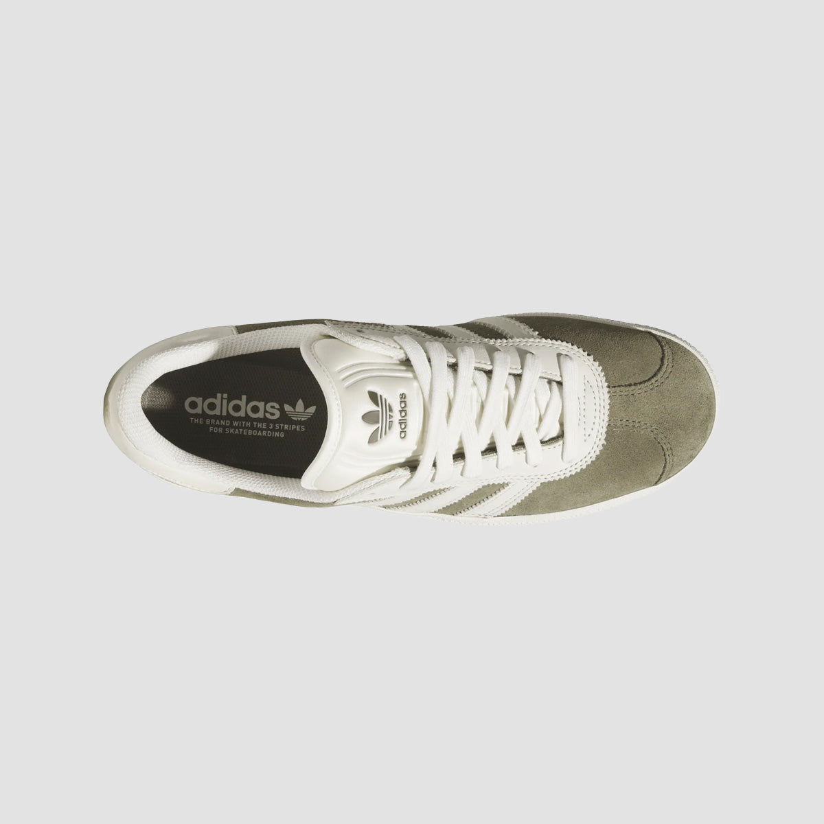 adidas Gazelle Adv Shoes - Olive Strata/Chalk White/Gold Met.