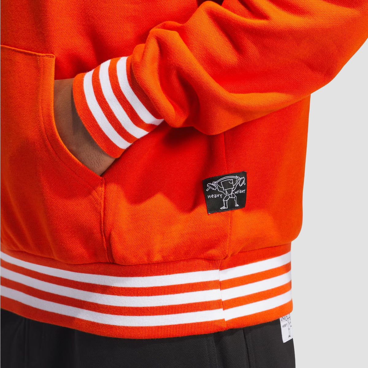 adidas Heavyweight Shmoofoil Pullover Hoodie Collegiate Orange