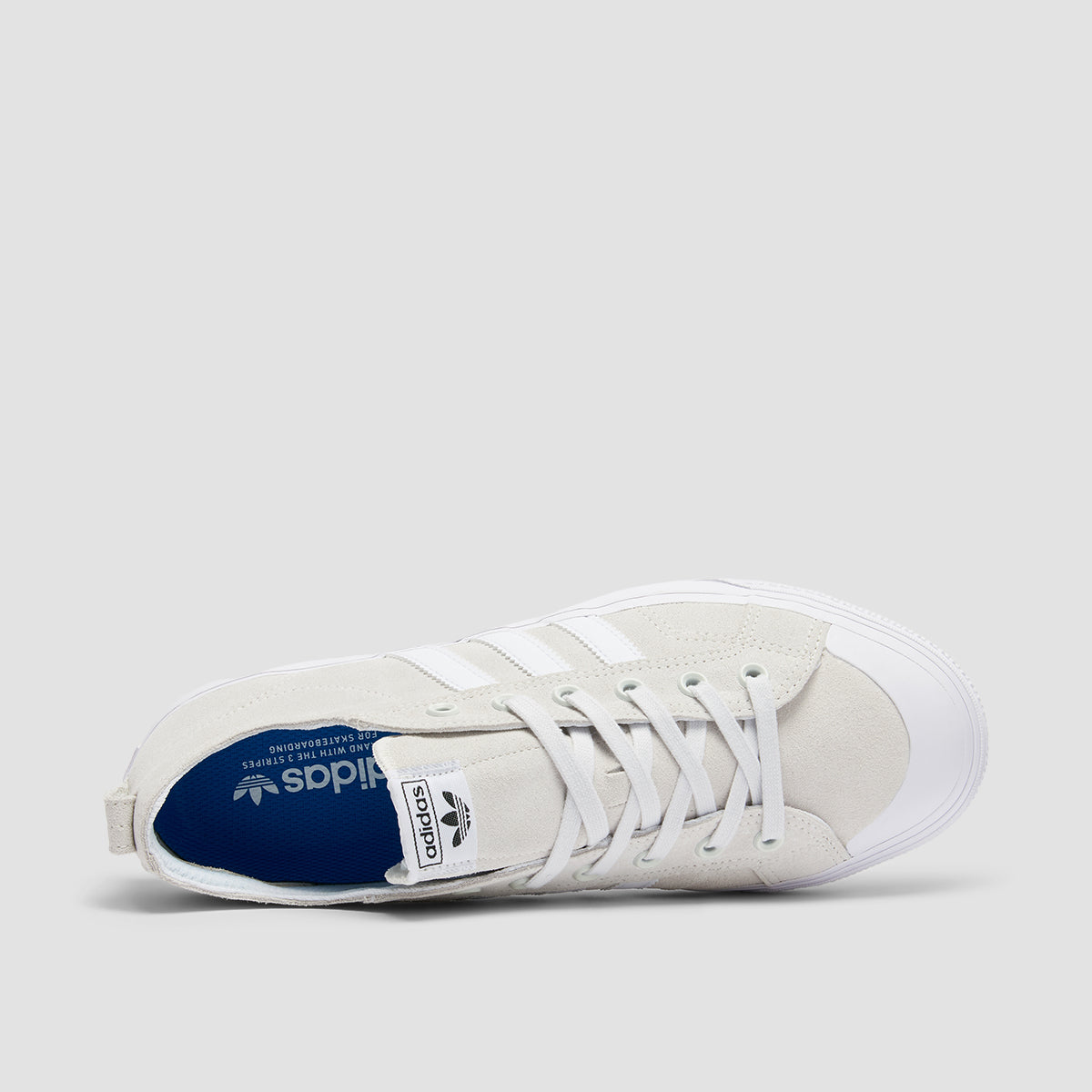 adidas Nizza Low ADV Shoes - Crystal White/Ftwr White/Ftwr White