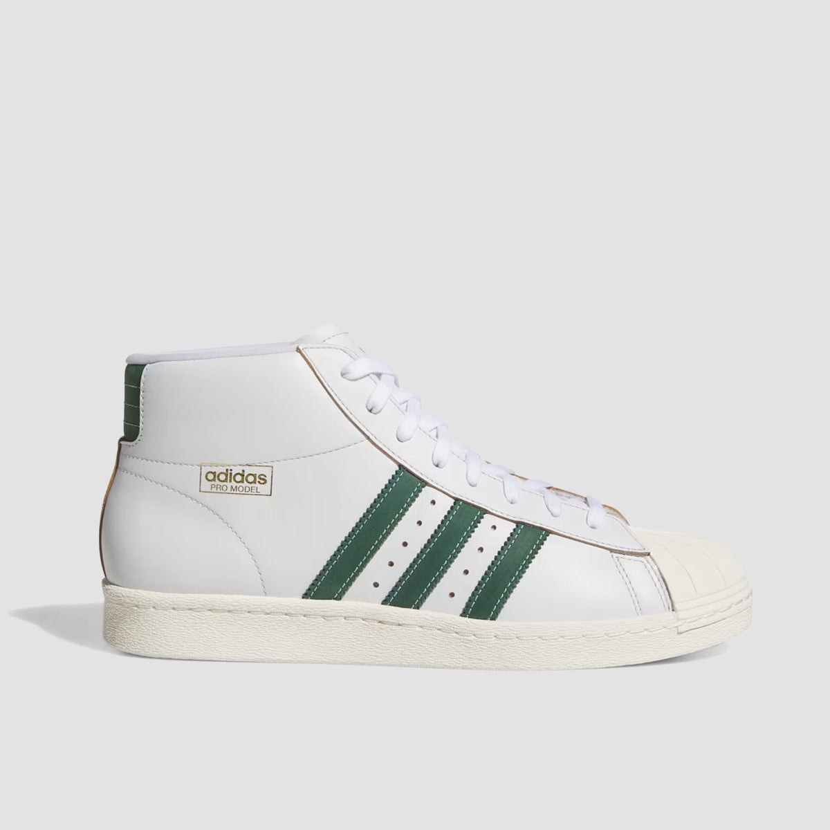 adidas Pro Model 80 ADV High Top - Shoes - Crystal White/Collegiate Green/Off White