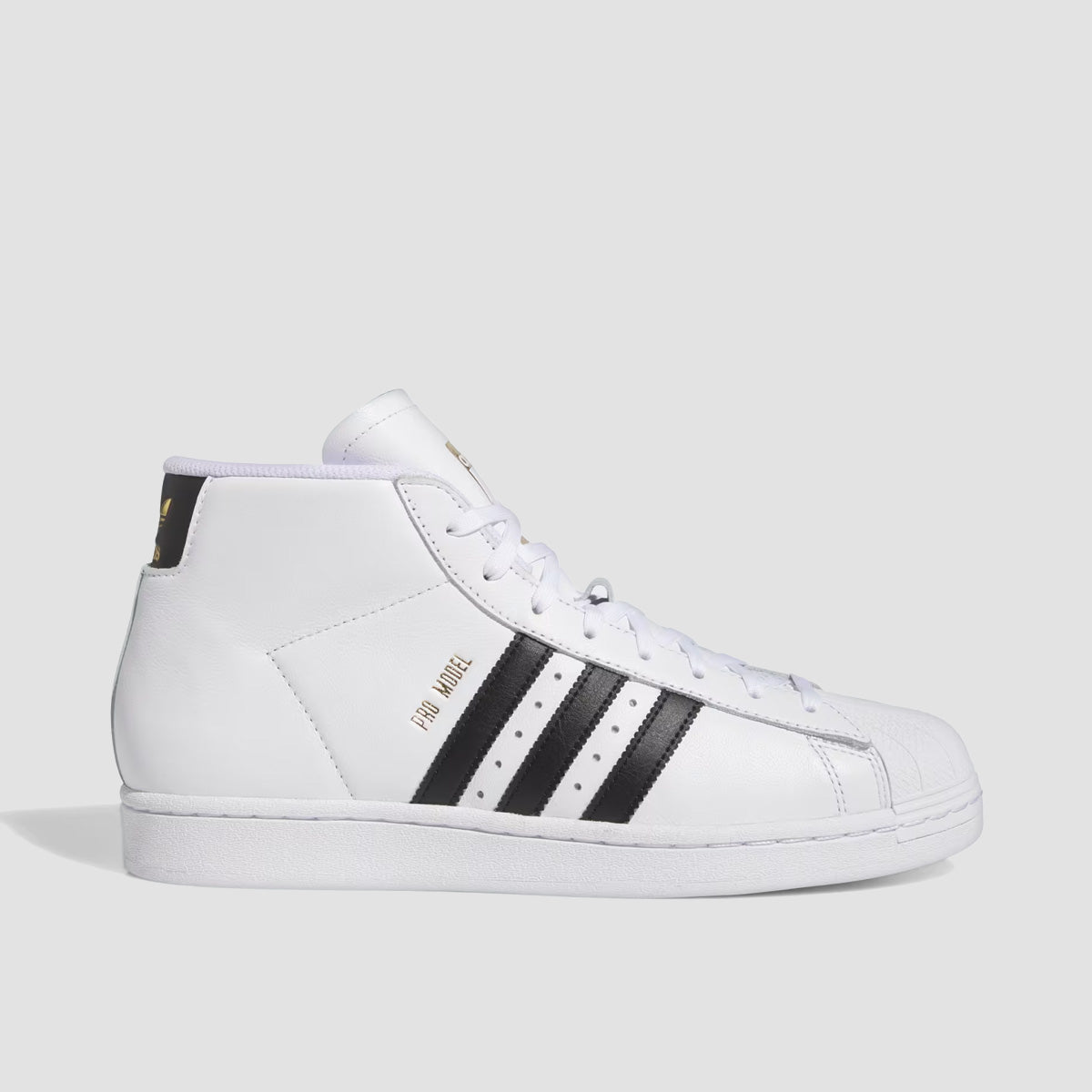 adidas Pro Model ADV Mid Top Shoes - Ftwr White/Core Black/Gold Met.