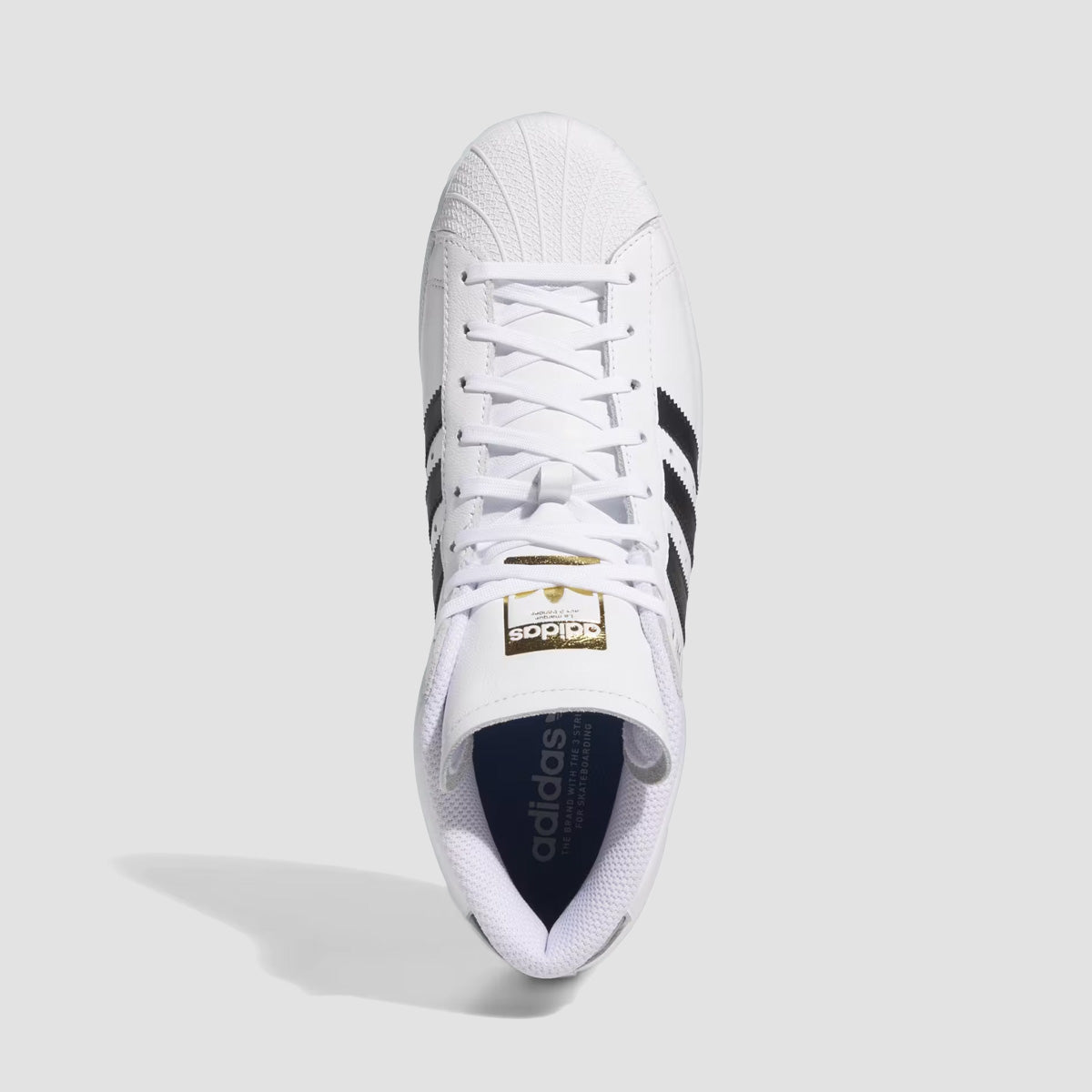 adidas Pro Model ADV Mid Top Shoes - Ftwr White/Core Black/Gold Met.