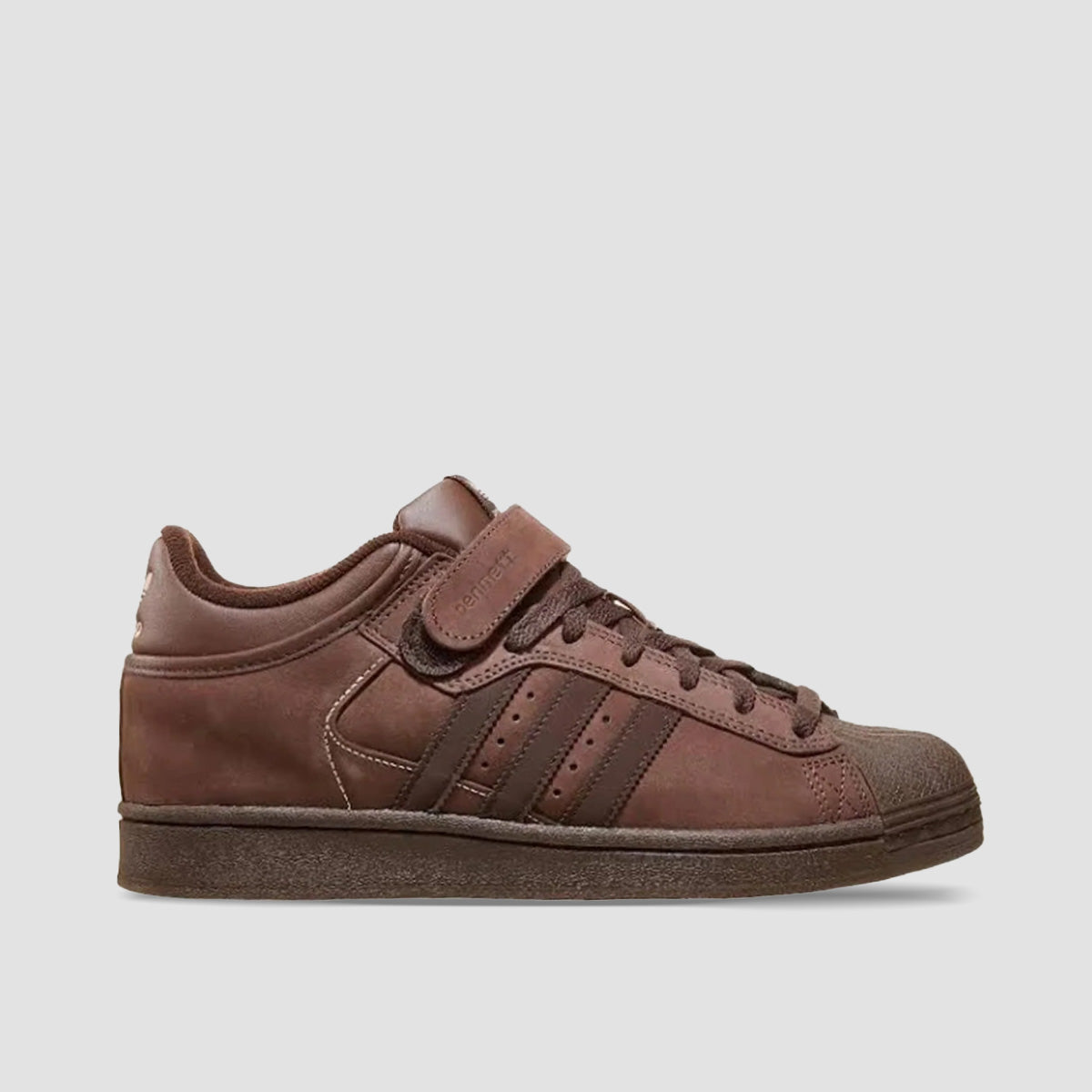 adidas Pro Shell ADV x Niels Bennett Mid Top Shoes - Brown/Dark Brown/Magic Beige