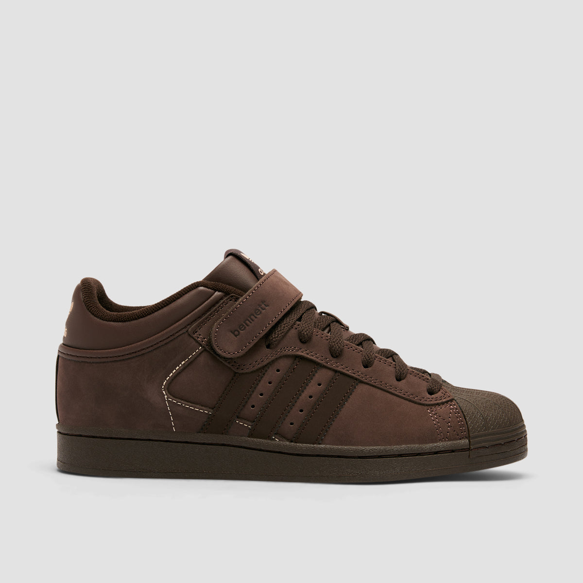 adidas Pro Shell ADV x Niels Bennett Mid Top Shoes - Brown/Dark Brown/Magic Beige