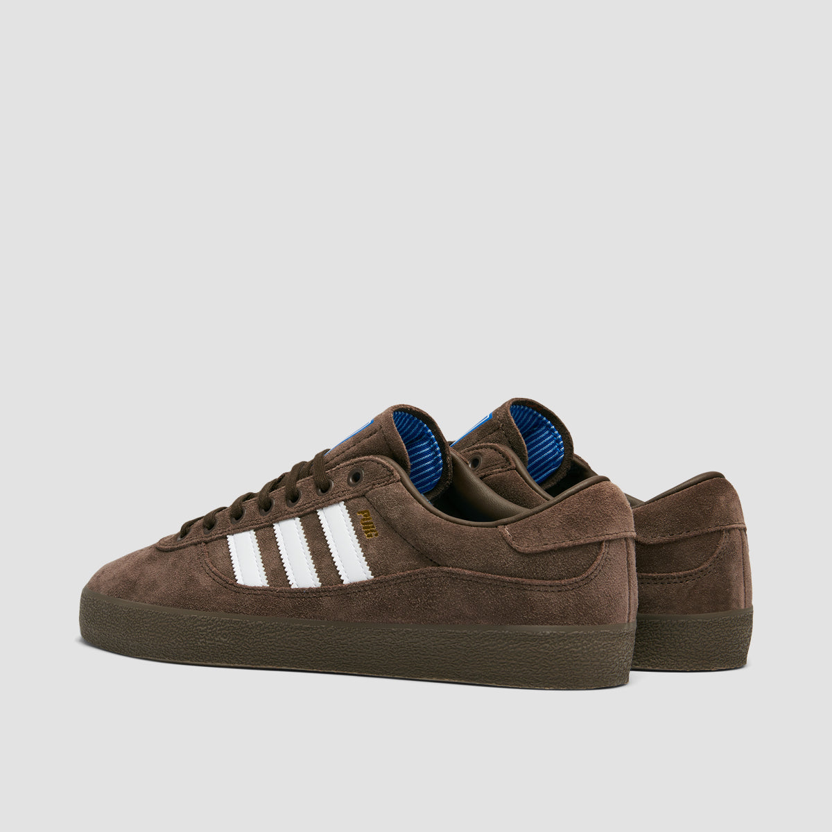 adidas Puig Indoor Shoes - Brown/Ftwr White/Bluebird