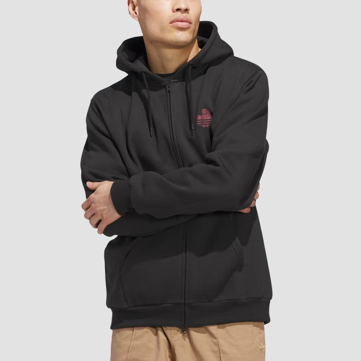 adidas Shmoo G Shmangry Zip Hoodie (Gender Neutral) Black/Shadow Red