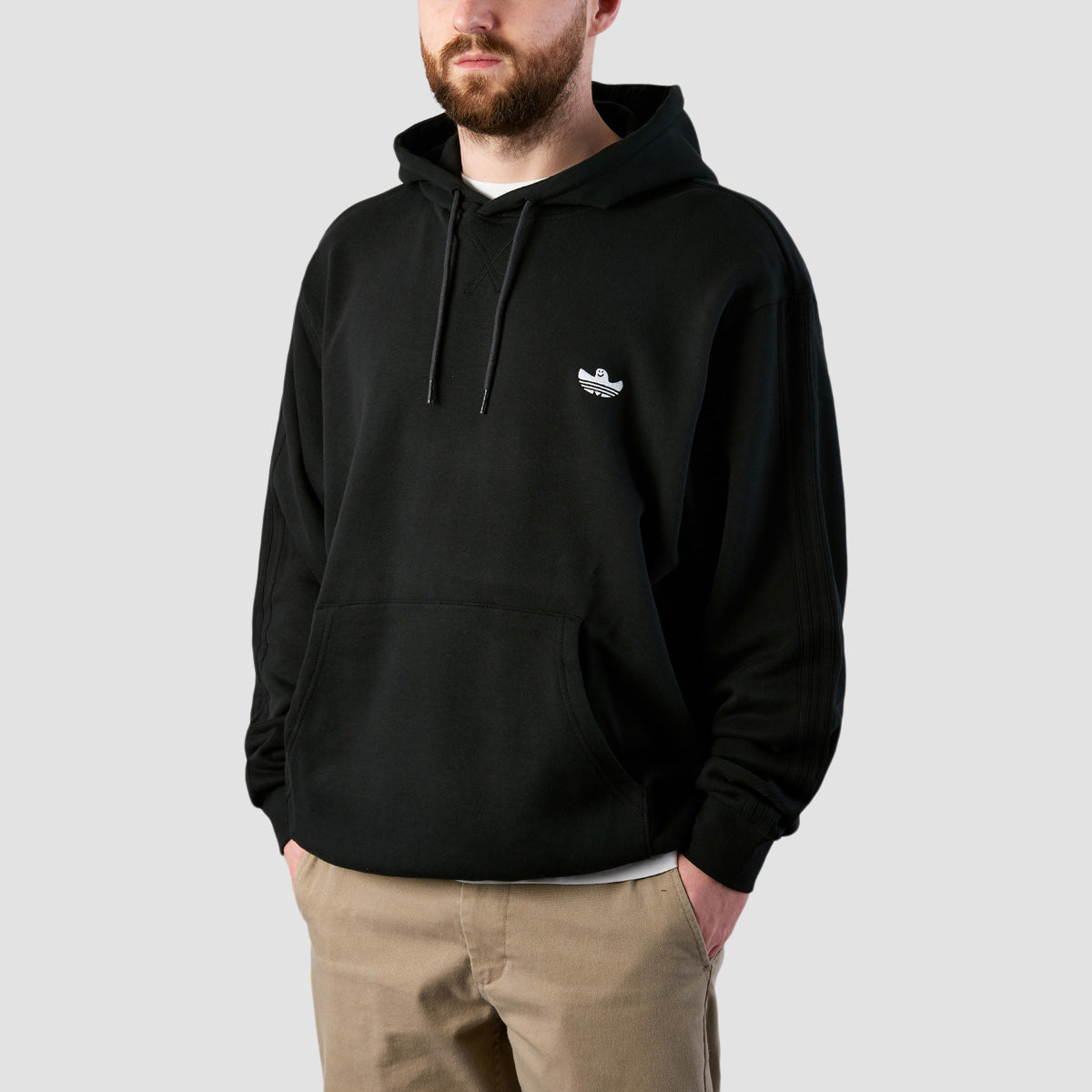 adidas Shmoofoil Featherweight Pullover Hoodie Black/White