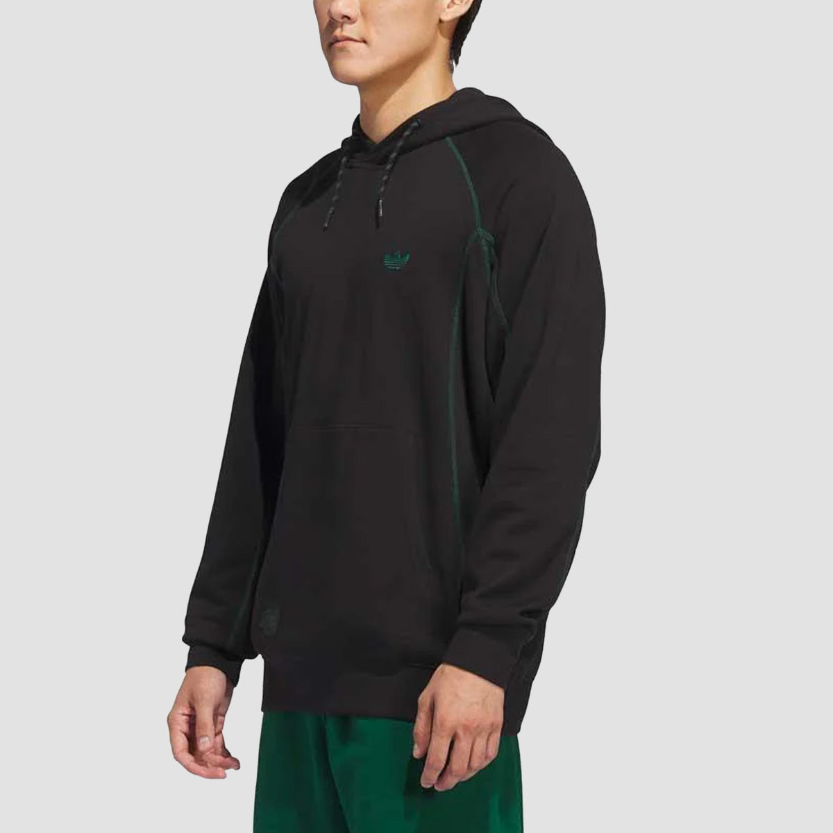 adidas Shmoofoil Featherweight Pullover Hoodie (Gender Neutral) Black/Dark Green