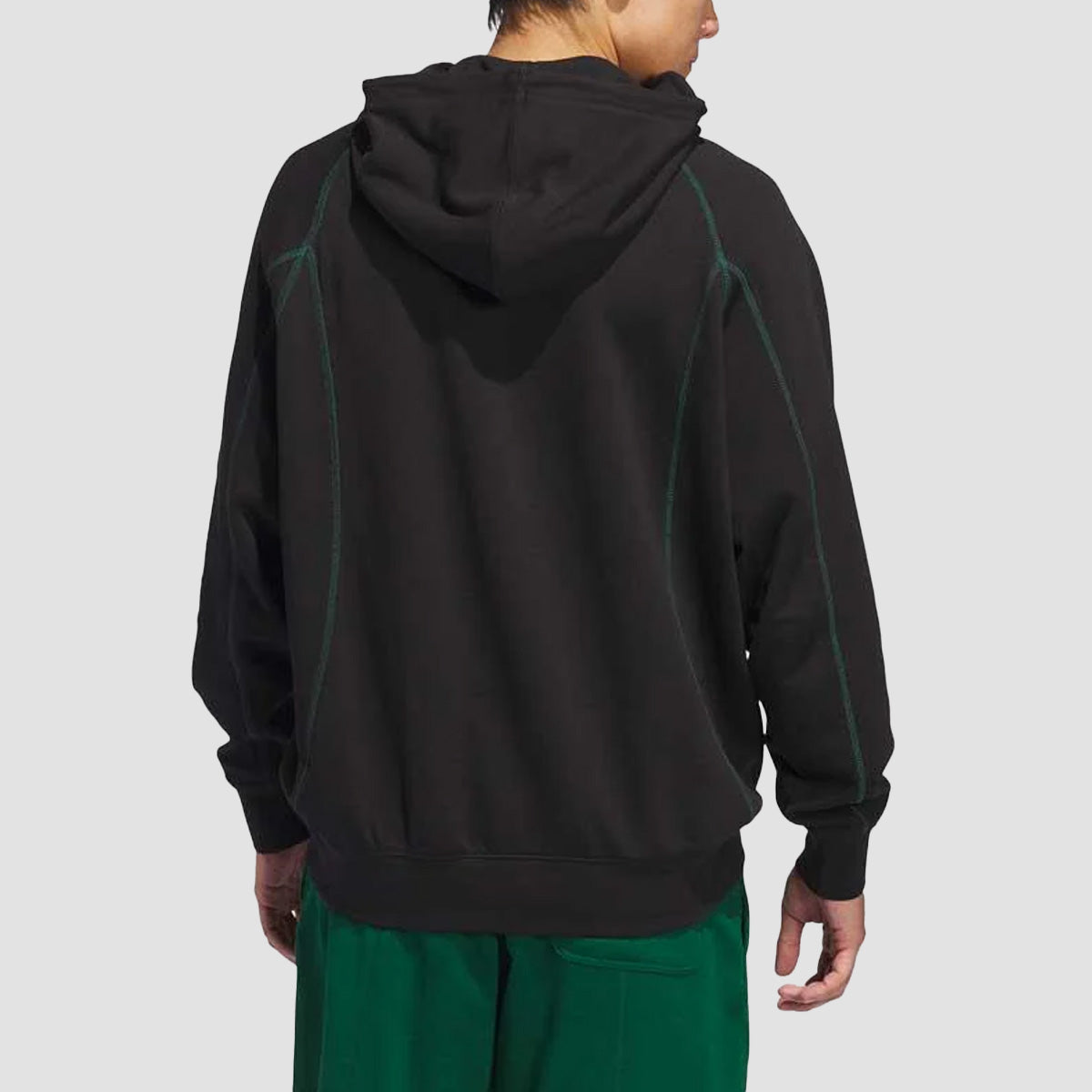 adidas Shmoofoil Featherweight Pullover Hoodie (Gender Neutral) Black/Dark Green