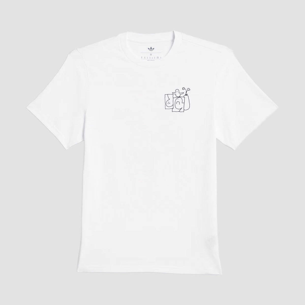 adidas Shmoofoil Stairs T-Shirt (Gender Neutral) White/Black