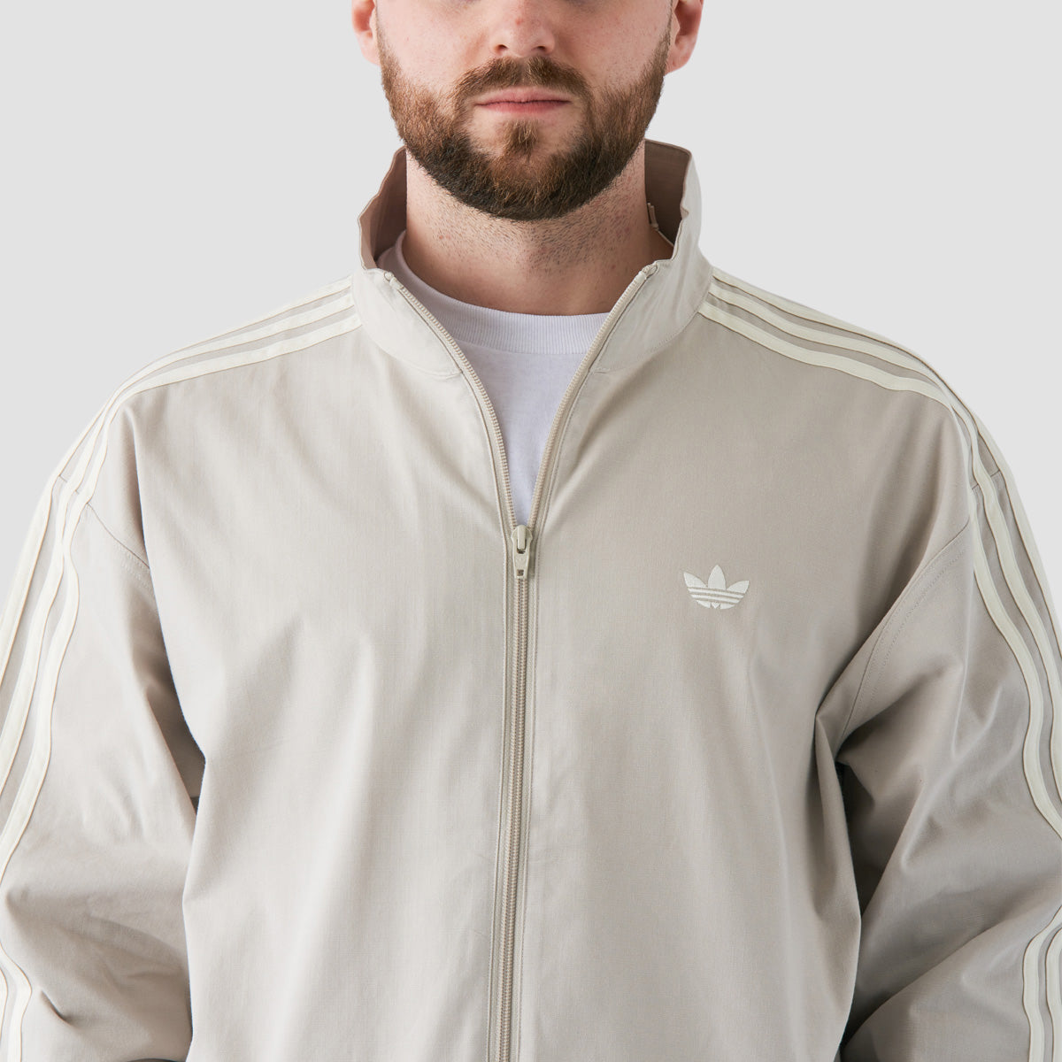 adidas Skateboarding Firebird Track Jacket (Gender Neutral) Putty Grey/Ivory