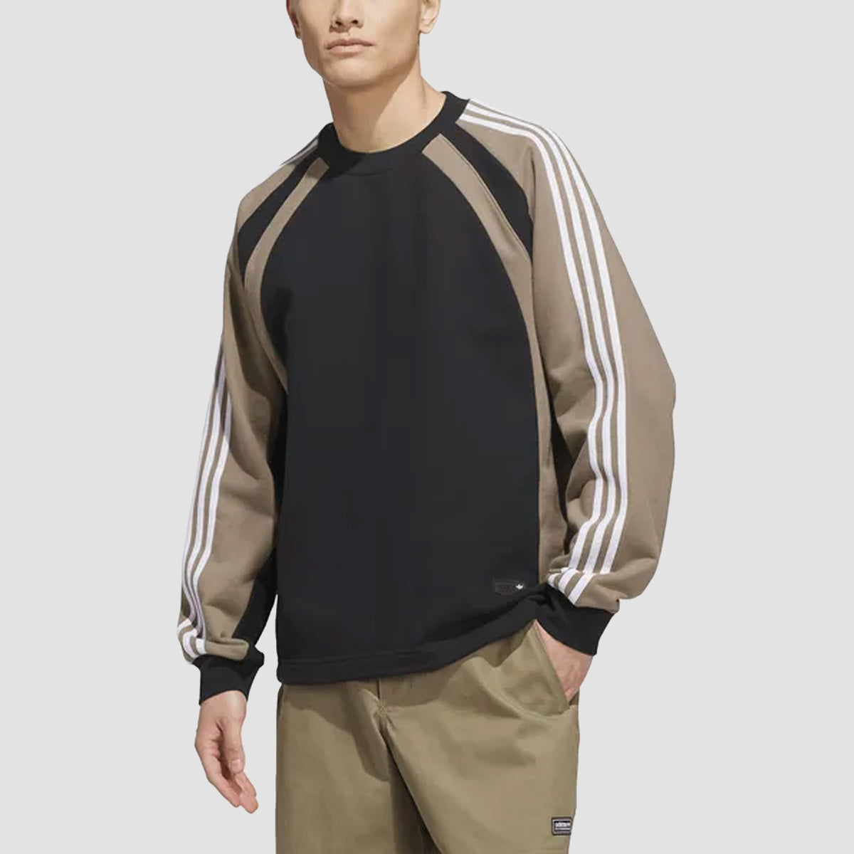 adidas Skateboarding FS+ Crewneck Sweatshirt Black/Khaki Six