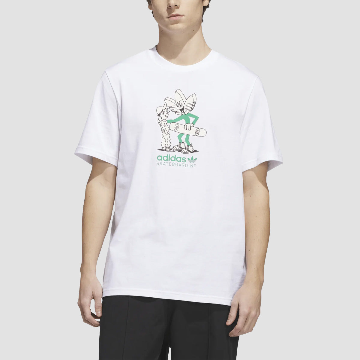 adidas Skateboarding Push T-Shirt White