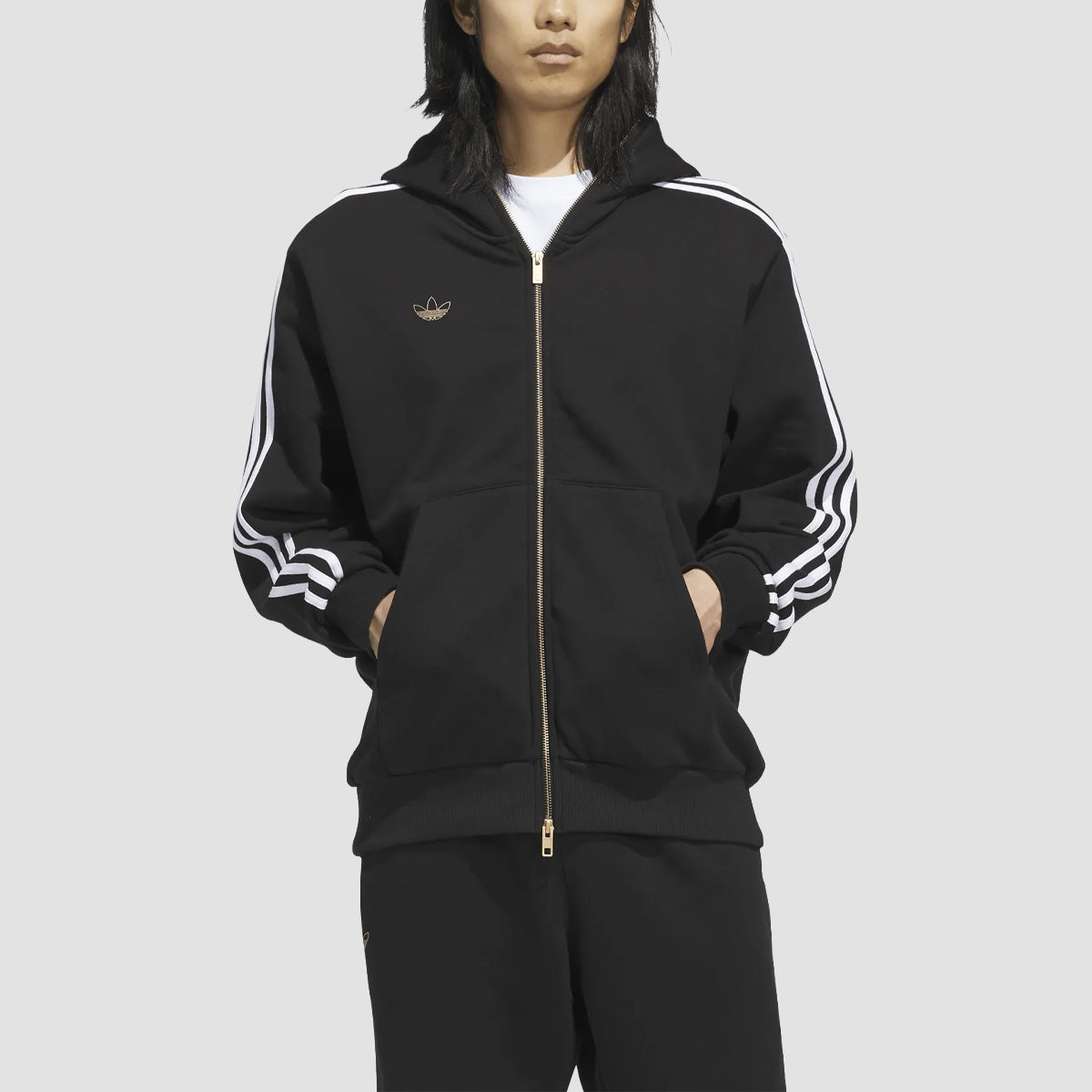 adidas Skateboarding X Tyshawn Full Zip Track Jacket Black/White