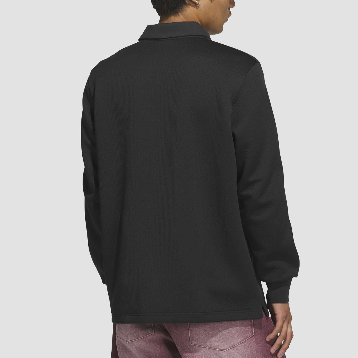 adidas Skateboarding X Tyshawn Rugby Longsleeve Polo Shirt Black