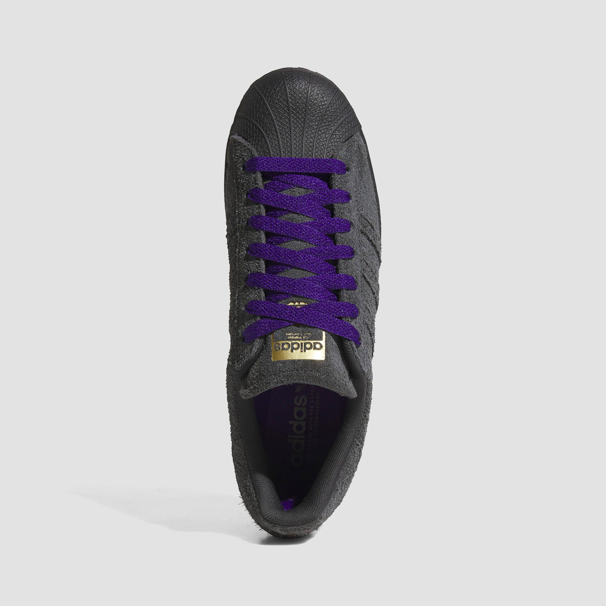 adidas Superstar ADV Shoes - Carbon/Carbon/Collegiate Purple