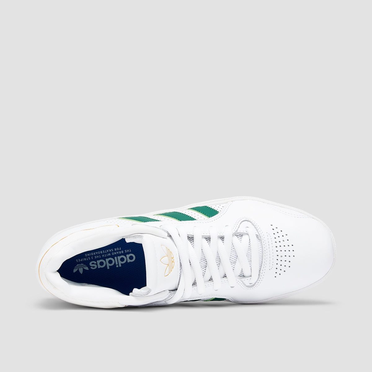 adidas Tyshawn Shoes - Ftwr White/Dark Green/Bluebird