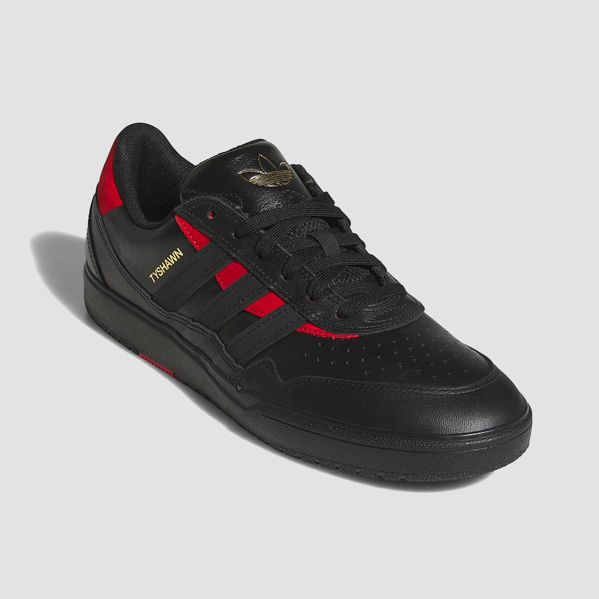 adidas Tyshawn II Shoes - Core Black/Core Black/Better Scarlet