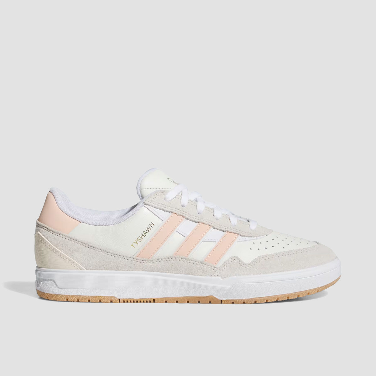 adidas Tyshawn II Shoes - Wonder White/Powder Coral/Off White