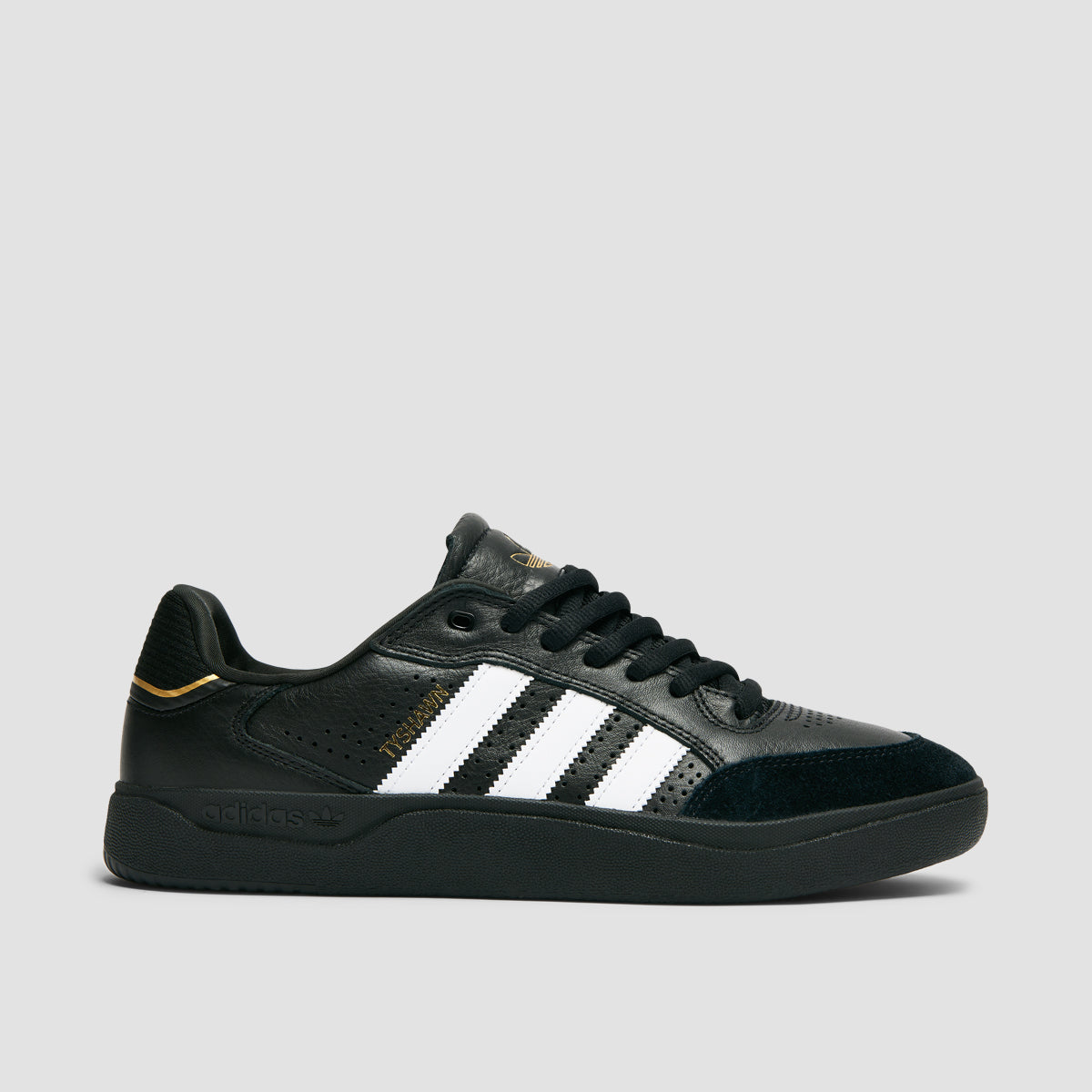adidas Tyshawn Low Shoes - Core Black/Ftwr White/Gold Met