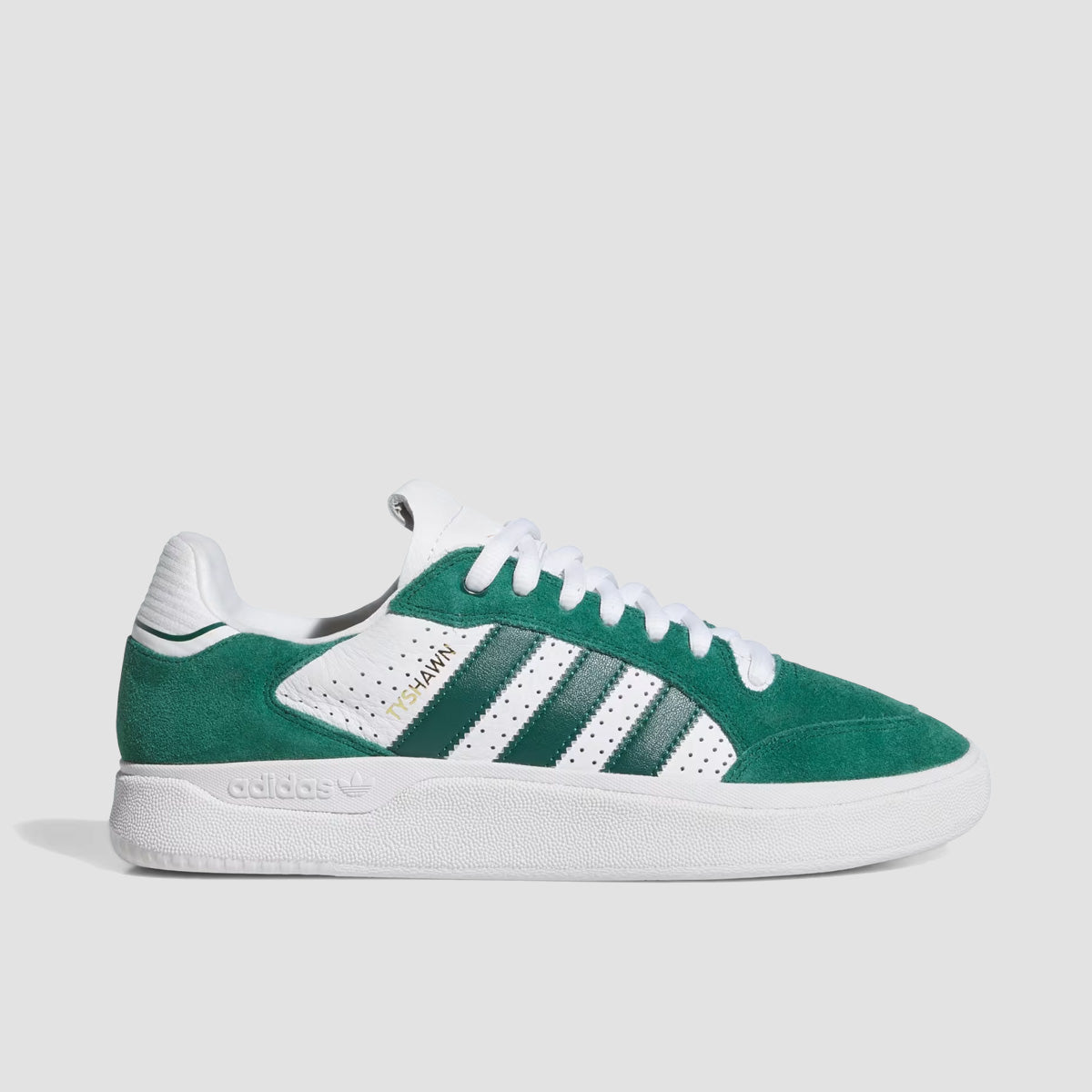 adidas Tyshawn Low Shoes - Collegiate Green/Collegiate Green/Ftwr White