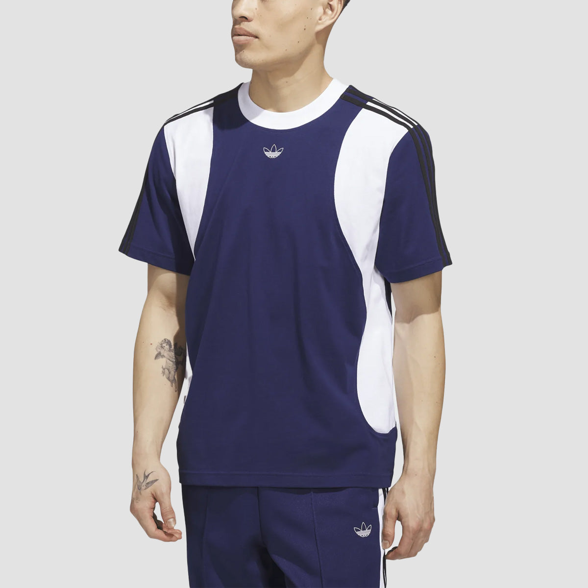 adidas Tyshawn T-Shirt (Gender Neutral) Dark Blue/White