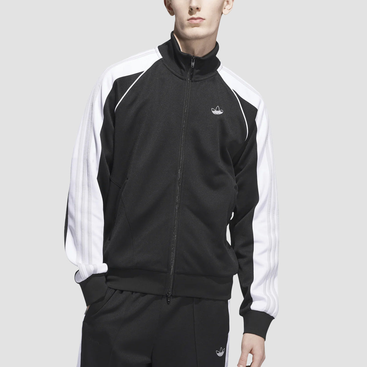 adidas Tyshawn Track Jacket (Gender Neutral) Black/White/Dash Grey