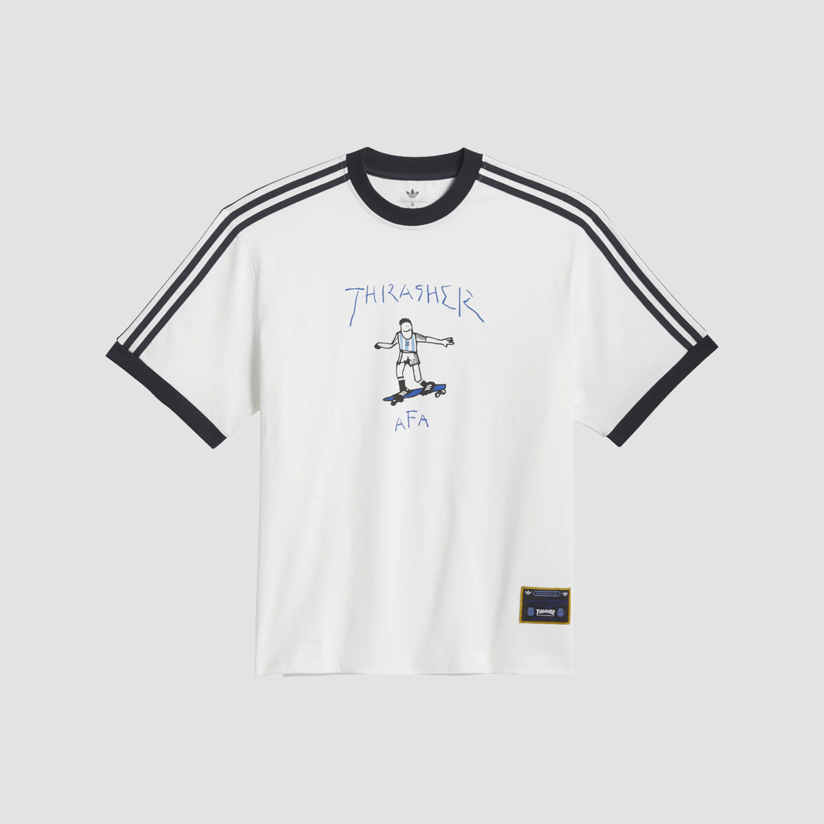 adidas X Thrasher X AFA Argentina Gonz Ringer T-Shirt Core White