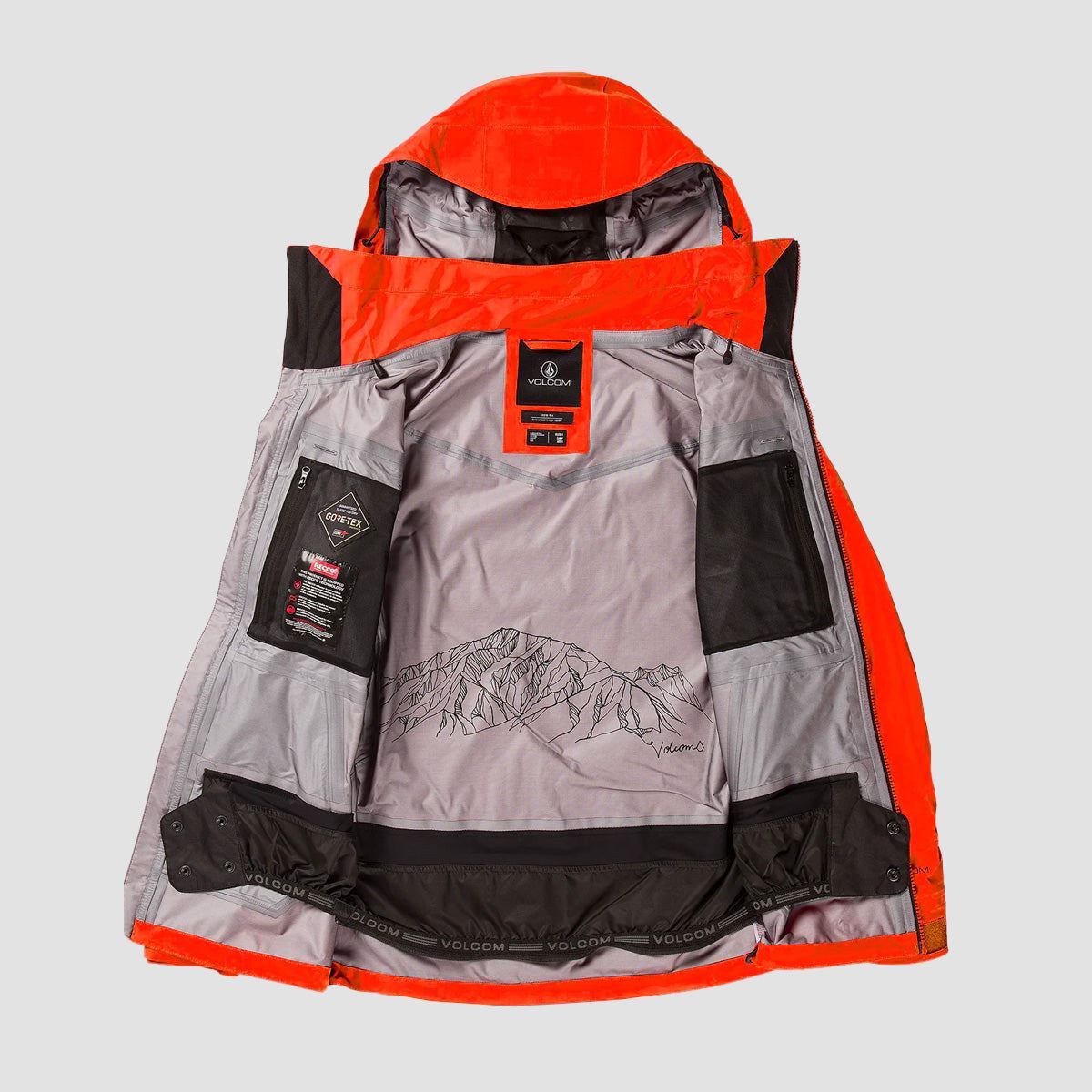 Volcom VS 3L Stretch Gore-Tex Snow Jacket Orange Shock - Womens