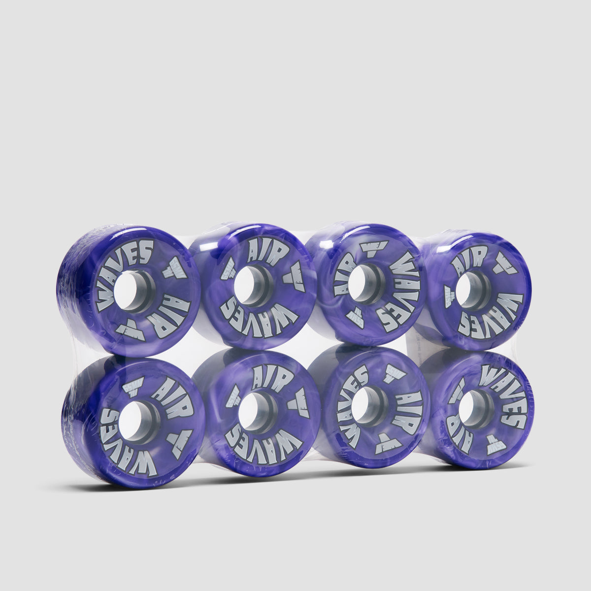 Air Waves USA 78a Quad Wheels x8 Purple/White Swirl