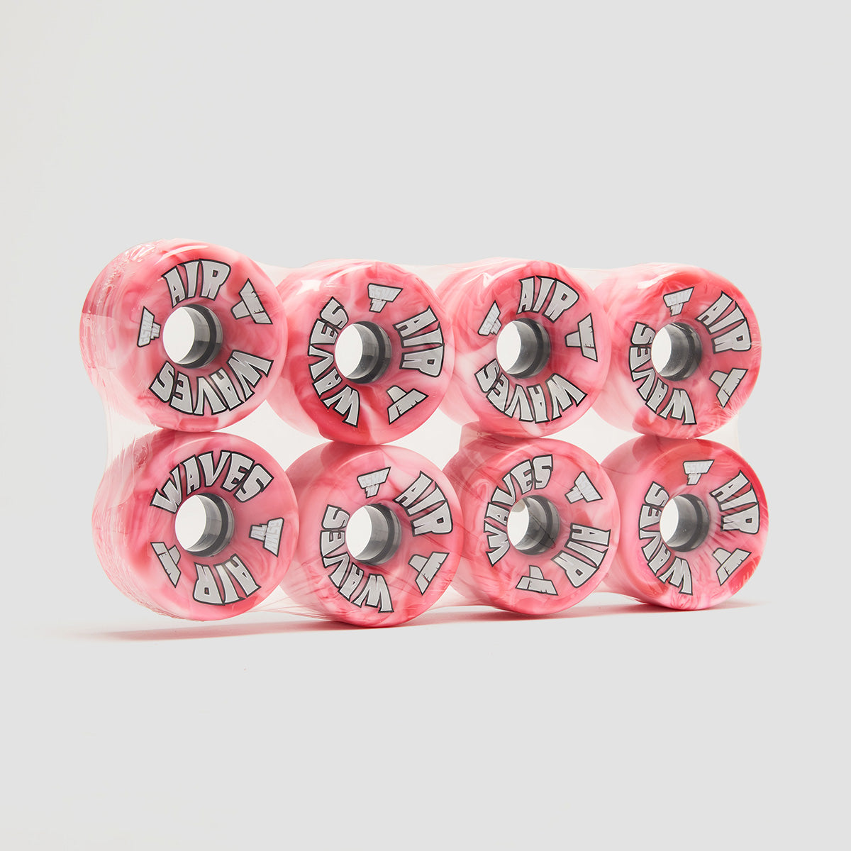 Air Waves USA 78a Quad Wheels x8 Red/White Swirl