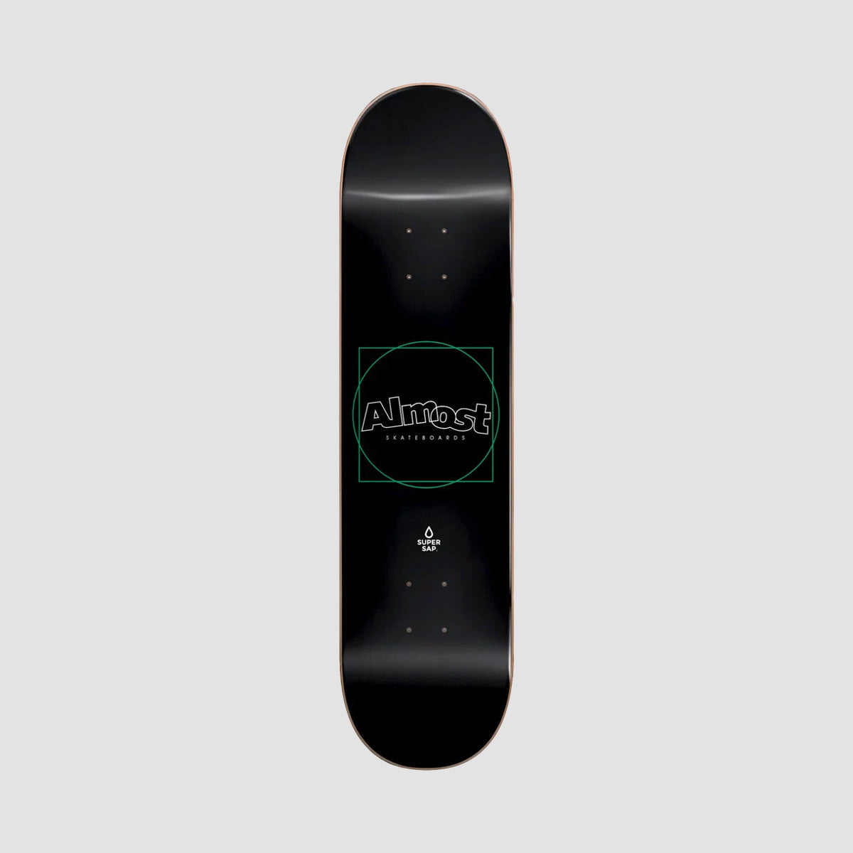 Almost Greener Super Sap R7 Skateboard Deck Black - 8.5"